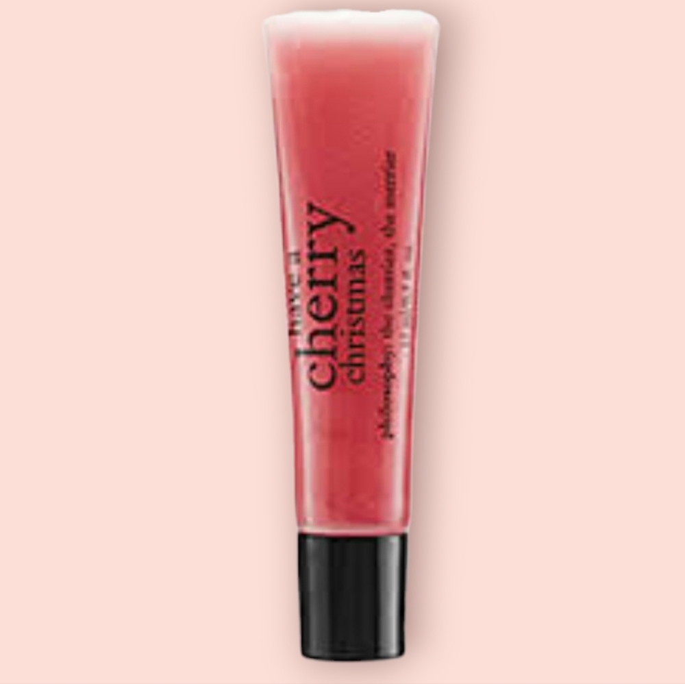 (NWT) philosophy® "Have A Cherry Christmas" High Gloss Lip Shine - Picture 2 of 7